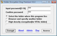 Folder Encryption Dog Premium screenshot